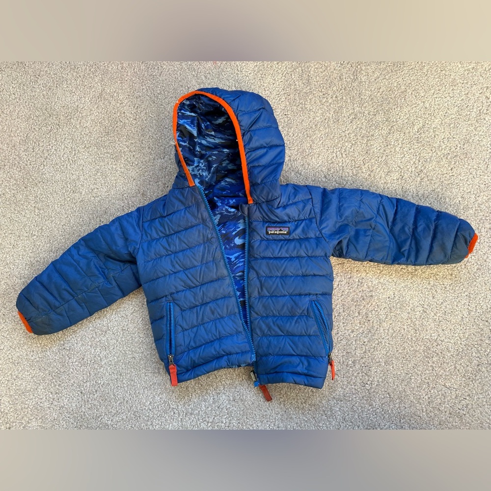 Patagonia Toddler Reversible Down Sweater Hoody
